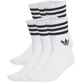 Adidas Sokker '3-Stripes Crew 6 Pairs' sort / hvid