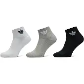 Adidas Socks Mid-cut Crew 3 Pairs - Multicolor, størrelse 40-42