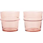 Ferm Living Boya drikkeglas lavt 30 cl 2-pak Blush