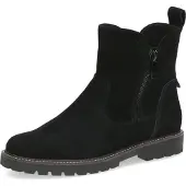 Caprice Bootie, black, made of Leather without heel, Size 37