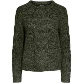 Pieces Pullover 'PCNina' mørkegrøn