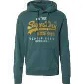 Superdry Superdrytil mænd. M2014380A Vintage Logo hættetrøje grøn (M), Casual, Bomuld
