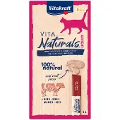 Vitakraft Vita Naturals Liquid kattesnack med okse (5 stk.)