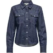 ONLY Bluse 'ONLCharlize' mørkeblå