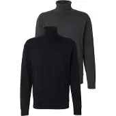 Jack & Jones Pullover 'JJEBASIC' grå-meleret / sort