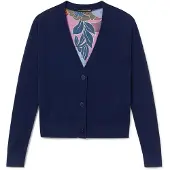 Lola Casademunt Cardigan marin / lyseblå / orkidee / burgunder