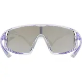 Uvex skyryse, solbriller, transparent lilla