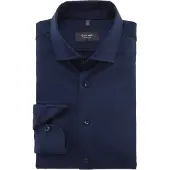 Olymp Signature skjorte jersey marineblå Blå Mørkeblå måle