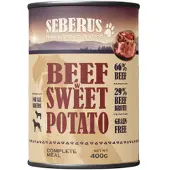Seberus Beef w/Sweet Potato kornfrit vådfoder til hunde