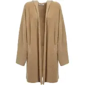 Influencer Lang cardigan camel