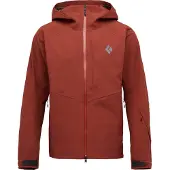 Black Diamond - Skijakker - M Recon Stretch Shell Iron Red til UnisexUld - Størrelse L - Rød
