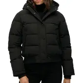 Superdry Superdrytil kvinder. W5011993A Everest Bomber Jacket sort (L), Casual, Polyester