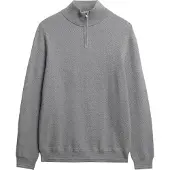 Superdry Superdrytil mænd. M6110682A Jumper Texture grå (L), Casual, Bomuld