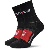 Compressport - Trail running tøj - Pro Racing Socks Winter Run Black/High Risk Red til UnisexUld - Størrelse 35-38 - Sort