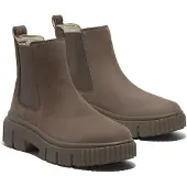 Timberland Timberlandtil kvinder. TB0A2FK2EM51 Greyfield Mid taupe chelsea boots i læder (36 W), Fast, Ingen, Casual, Gråt, Bæredygtig