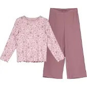 Name it Nattøj - Noos - NkfNightset - Mauve Shadows - - 7-8 år (122-128) - Nattøj 2-delt