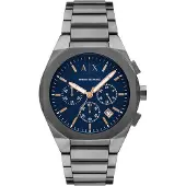 Armani Exchange Analogt ur natblå / mudderfarvet