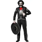 Atosa Mexicansk Skeletmandskostume