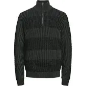 Jack & Jones Pullover 'JJHugo' antracit / sort