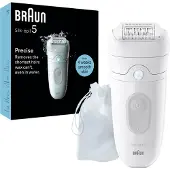 Braun Silk-épil 5 – Hvid-grå – Wet & Dry-epilator – Trådløs epilator