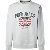 Pepe Jeans Pepe Jeanstil mænd. PM5800025 Mercer sweatshirt grå (S), Casual, Bomuld