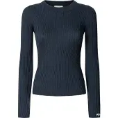 Pepe Jeans Pepe Jeanstil kvinder. PL7000025 Carla marineblå trøje (XS), Casual, Bomuld