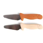 Filibabba Knivsæt til børn 2-pak - Pumpkin + Offwhite