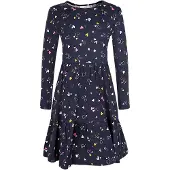 Happy girls Kjole navy / gul / pink / hvid