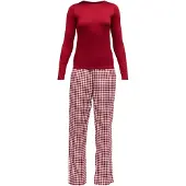 Hunkemoller Pyjamas knaldrød / hvid