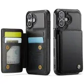 CASEME iPhone 17 C22-etui RFID-kortpung - Sort