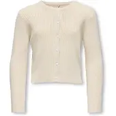 Kids Only Cardigan - Rib - Noos - KogNatascha - Birch - - 9-10 år (134-140) - Cardigan