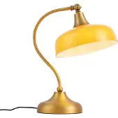 QAZQA Klassisk bordlampe bronze med orange opalglas - Clerk