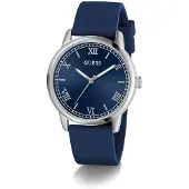 GUESS Analogt ur 'CHANDLER' navy / sølv