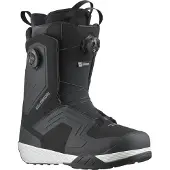 Salomon Snowboard - Snowboardstøvler herre - Dialogue Dual Boa Wide Black/White til Unisex - Størrelse 43,5 - Sort