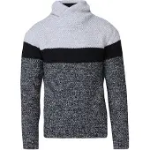 KOROSHI Pullover lysegrå / sort