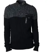 KOROSHI Pullover mørkegrå / sort