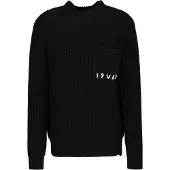 19V69 Italia Pullover 'Areo' sort / hvid