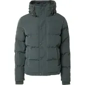 Superdry Superdrytil mænd. M5011743A Jakke Everest Kort Hætte Puffer grøn (S), Casual, Polyester