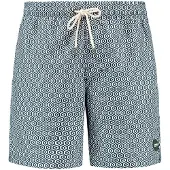 Shiwi Badeshorts 'Mike' mørkegrøn / hvid