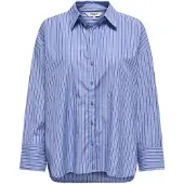 ONLY Bluse 'ONLOregon' lyseblå / violetblå / hvid