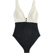 Mint Velvet Badedragt sort / uldhvid