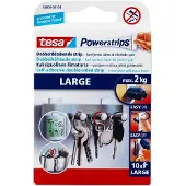 TESA Powerstrips Large, 10-pakning
