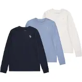 Abercrombie & Fitch Shirts marin / opal / hvid