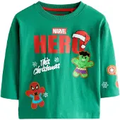 Next Shirts 'Marvel' grøn / rød