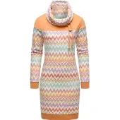 Ragwear Kjole 'Chlloe' ecru / lyseblå / orange / hindbær