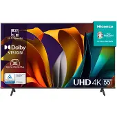 Hisense 55A6N - 55 Diagonal klasse A6N Series LED-bagbelyst LCD TV - Smart TV - VIDAA - 4K UHD (2160p) 3840 x 2160 - HDR - Direct LED - sort