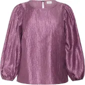 KAFFE CURVE Bluse lysviolet