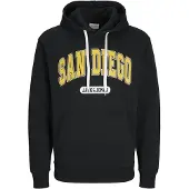 Jack & Jones Sweatshirt 'JJEBradley' gul / sort / hvid