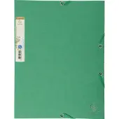 Exacompta Elastikmapper, Forever, A4, 380 g/m2, 3-klap, grøn, pakke med 25 stk