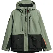 Superdry Superdrytil mænd. MS110191A Ultimate Freestyle Skijakke grøn (S), Casual, Udendørs, Genanvendt polister